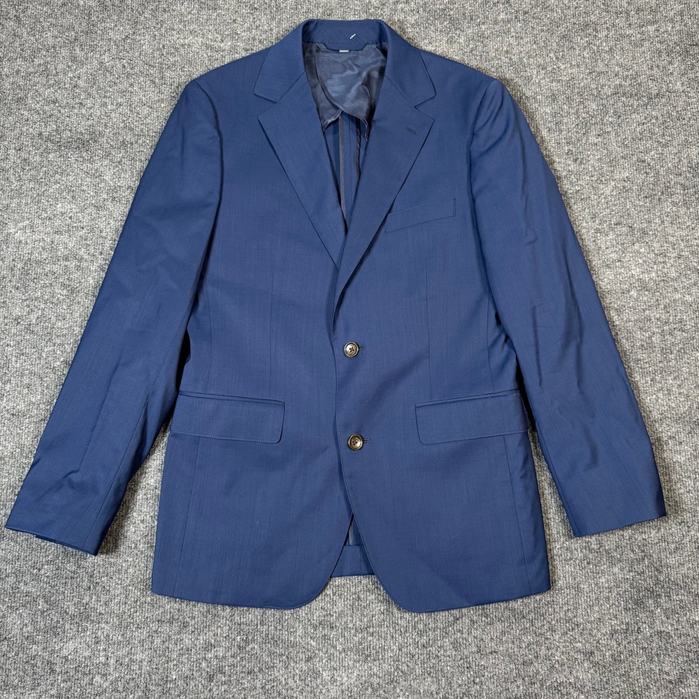 Bonobos Mens 36R Standard Fit Blazer Navy Blue Lanificio Comero Wool Sport Coat